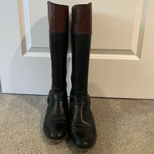 Women’s Frye Black & Brown Riding Boots